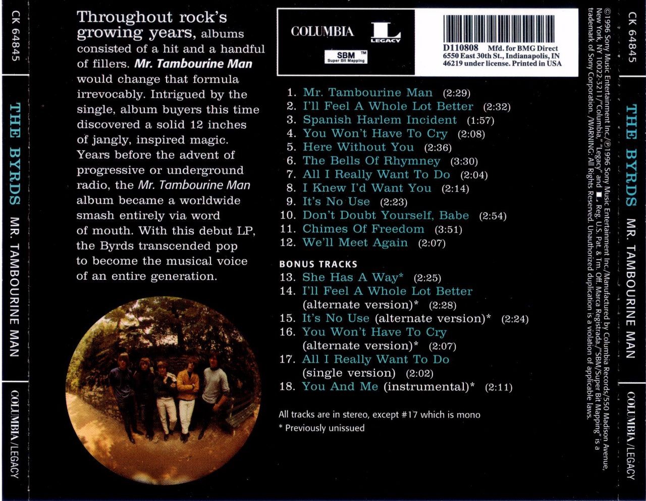 1001 Albums You Must Hear Before You Die The Byrds Mr.Tambourine Man